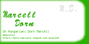 marcell dorn business card